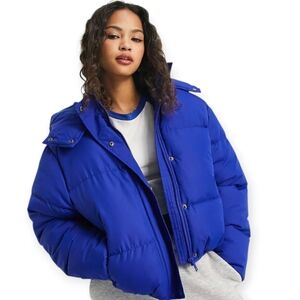 Women's Royal Blue Puffer Jacket